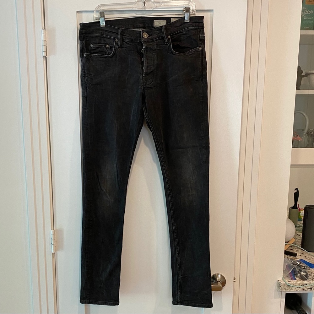 All Saints Black Cigarette Jeans